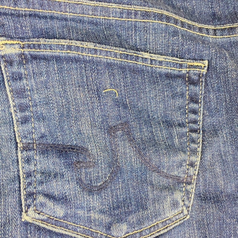 AG The Tomboy Relaxed Straight Crop Jeans Women's 28 Blue - Picture 6 of 14